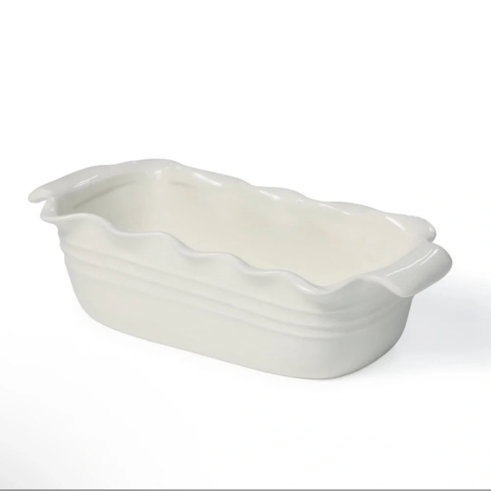 New White Bread Loaf Pan W/ Scalloped Edges from Target Bullseye Playground